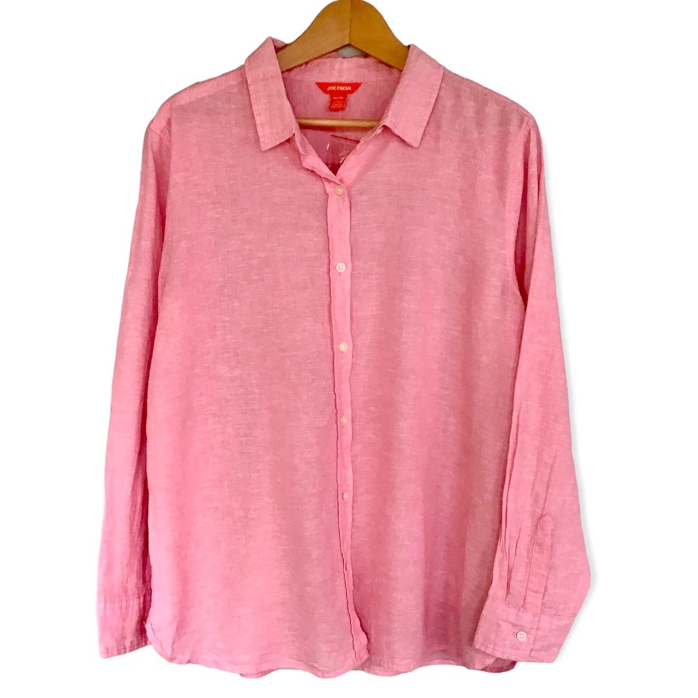 Joe Fresh women’s Linen Blend Casual Shirt | XL